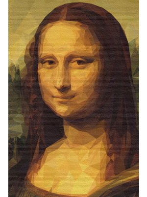 Lila Fil Lilafil Mona Lisa Leonardo Da Vinci Tablosu Dekoratif Kanvas Duvar Tablosu