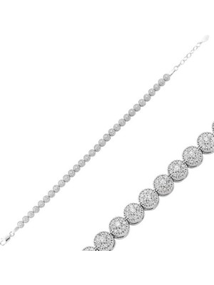 925 Gümüş Su Yolu Kadın 925 Ayar Gümüş Bileklik