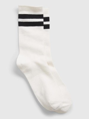 Herosa Tekstil 6 Çift Uzun Pamuklu Siyah Beyaz Unisex Çorap
