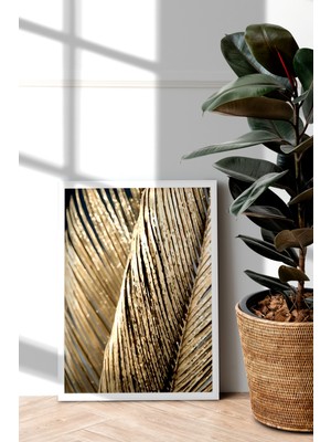 Özcanlar Çerçeve Beyaz Çerçeveli Tablo Modern Sanatsal  Dekorasyon Ev Dekoru Tekli Çerçeve Abstract ÖZC--416