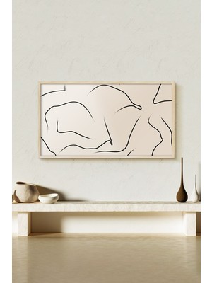 Özcanlar Çerçeve Çerçeveli Tablo Modern Sanatsal  Dekorasyon Ev Dekoru Tekli Çerçeve Abstract ÖZC--397