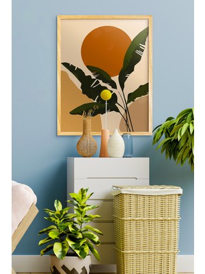 Özcanlar Çerçeve Çerçeveli  Güneş Poster Ahşap Çerçeve Tekli Tablo Çerçeveler Dekorasyon Ev Dekoru