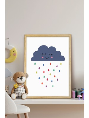 Özcanlar Çerçeve Çerçeveli Bebek ve Çocuk Odası Tablo Seti Kız ve Erkek Doğum Kutlama