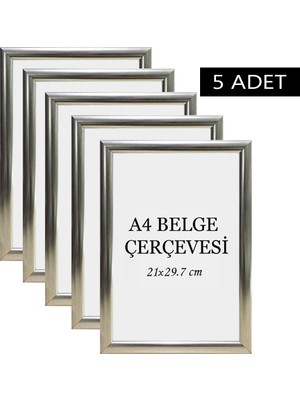 Özcanlar Çerçeve 5 Li Set A4(21X29.7) Diploma Çerçevesi Belge Çerçeveleri Sertifika Çerçevesi