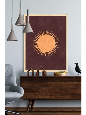 Özcanlar Çerçeve Çerçeveli Tablo Modern Sanatsal  Dekorasyon Ev Dekoru Tekli Çerçeve Kış Manzara ÖZC--399