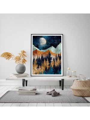 Özcanlar Çerçeve Çerçeveli  Tablo Modern Sanatsal Çerçeveler Dekorasyon  Ev Dekoru Konsept Tekli Çerçeve