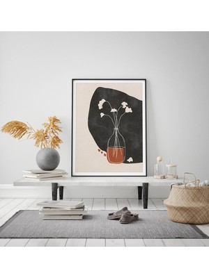 Özcanlar Çerçeve Çerçeveli  Tablo Modern Sanatsal Çerçeveler Dekorasyon  Ev Dekoru Konsept Tekli Çerçeve