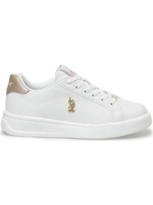U.S. Polo Assn. Kız Çocuk Microfiber Malzemeden Düz Tabanlı Sneaker Spor Ayakkabı