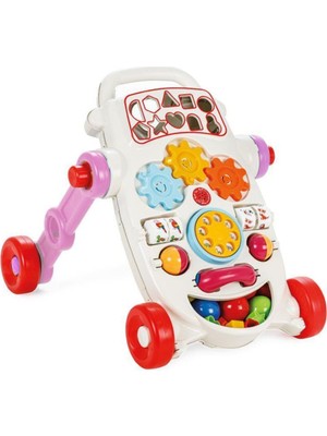 Pilsan Happy Ilk Adım Arabası - Pembe