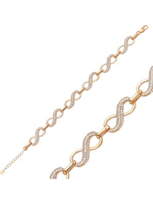 925 Gümüş Sonsuzluk Serisi 925 Ayar Gümüş Bileklik