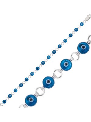 925 Gümüş Nazar 925 Ayar Gümüş Bileklik