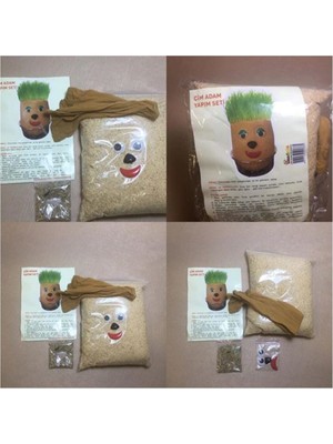 Ceka Çim Adam, 10 Adet, Eğitici Çim Adam Yapım Seti