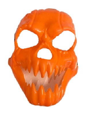 Event Party Store  Cadılar Bayramı Halloween Iskelet Balkabağı Maske Turuncu 20CMX20CM