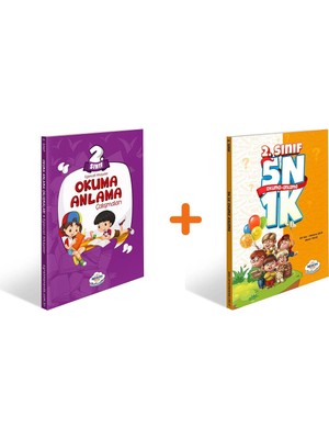 Öğretmen Evde Yayınları 2. Sınıf Okuma Anlama Kitabı - 2. Sınıf 5N1K Okuma Anlama Kitabı