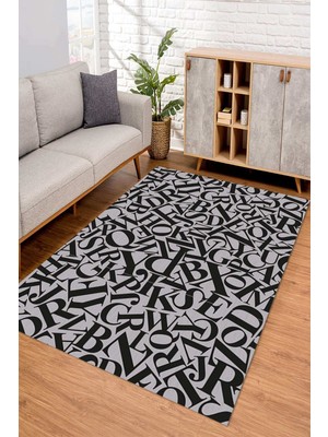 Napoli Home Dijital Kaymaz Taban Yıkanabilir Renkli Salon Halısı Mutfak Halısı Yolluk Nd-Sd-77