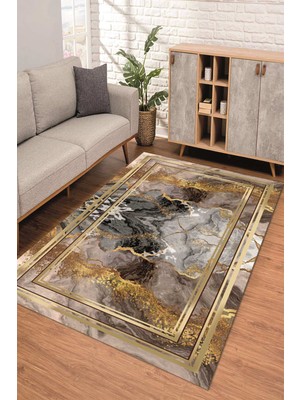 Napoli Home Dijital Kaymaz Taban Yıkanabilir Renkli Salon Halısı Mutfak Halısı Yolluk ND-SD-470