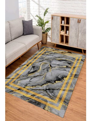 Napoli Home Dijital Kaymaz Taban Yıkanabilir Renkli Salon Halısı Mutfak Halısı Yolluk Nd-Sd-4