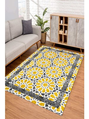 Dijital Kaymaz Taban Yıkanabilir Renkli Salon Halısı Mutfak Halısı Yolluk ND-SD-813