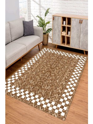 Napoli Home Dijital Kaymaz Taban Yıkanabilir Renkli Salon Halısı Mutfak Halısı Yolluk ND-SD-360