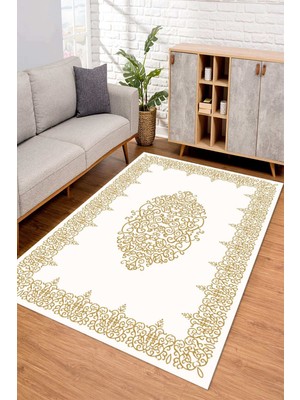 Napoli Home Dijital Kaymaz Taban Yıkanabilir Renkli Salon Halısı Mutfak Halısı Yolluk ND-SD-1195