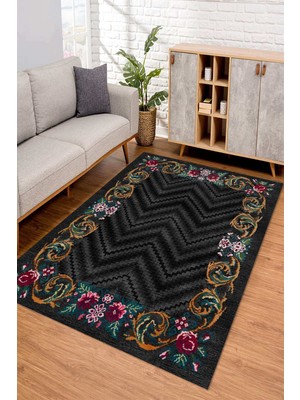 Napoli Home Dijital Kaymaz Taban Yıkanabilir Renkli Salon Halısı Mutfak Halısı Yolluk ND-SD-237