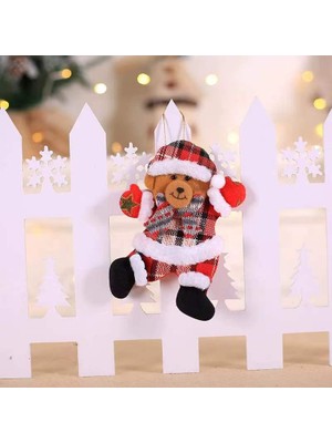 Cloud 4 Adet Yılbaşı Ağaç Kolye Kumaş Yılbaşı Baba Snowman Elk Bear Bebek Kolye Yılbaşı Ağaç Süsleri Yılbaşı Dekorları (Yurt Dışından)