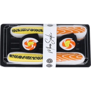 Mono Socks Lachs Makı Sushi Set B - 3'lü Erkek Çorap