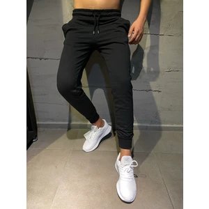 Relax Family Xf Erkek Kışlık Eşofman Altı Dar Paça Jogger Pamuklu Siyah 2iplik Şardonlu