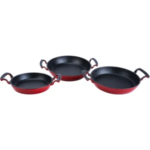 Cam Kapaklı 3'li Sahan Seti (16 cm - 20 CM-24CM)