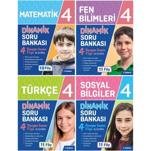 Tudem Yayınları 4. Sınıf Dinamik 4'lü Soru Bankası Seti