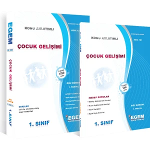 Egem Eğitim Yayınları 1. Sınıf Çocuk Gelişimi Konu Anlatımlı Soru Bankası Güz Dönemi(1.yarıyıl)