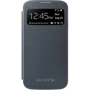 Güç Global Galaxy S4 (I9500) S-View Cover Orijinal Kapaklı Kılıf (Siyah)