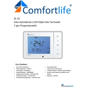 Comfort Life Comfortlife Kablolu Oda Termostatı Programlanabilir