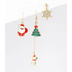 New Obsessions Yılbaşı Figür Uçlu Berlin Küpe Seti 3'lü Paket