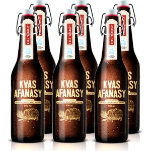Kvas Afanasy Cam Şişe Filtrelenmemiş Alkolsüz Malt İçecek 6 x 500 ml