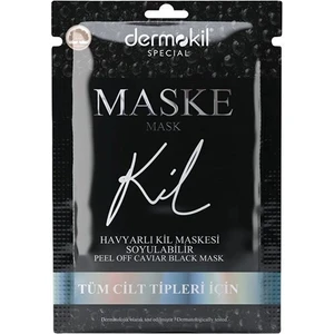 Soyulabilir Havyarlı Siyah Kil Yüz Maskesi Tüm Cilt Tipleri İçin 15 ml