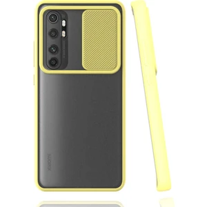 Xiaomi Mi Note 10 Lite Kılıf Kamera Korumalı Lensli Hopy Silikon Kapak