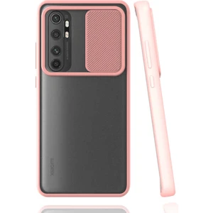 Xiaomi Mi Note 10 Lite Kılıf Kamera Korumalı Lensli Hopy Silikon Kapak