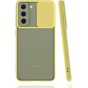 Samsung Galaxy S21 Fe Kılıf Kamera Korumalı Silikon Kapak Hopylens