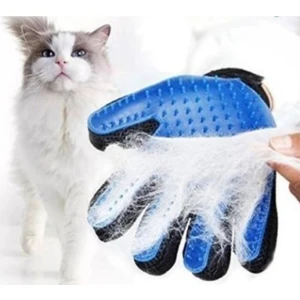 Kedi Köpek Tüy Toplama Eldiveni Mavi