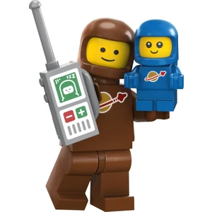 LEGO Mini Figür 71037 Seri 24: 03 Brown Astronaut And Spacebaby