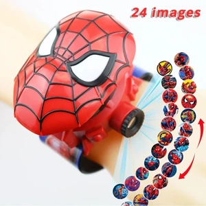 Lrs Store Spiderman Örümcek Adam Projeksiyonlu Dijital Çocuk Saati Duvara Yansıtmalı Kaliteli Saat