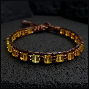 Seven Art Jewelry Kehribar Bileklik, Hematit Bileklik, Slim İnce Bileklik