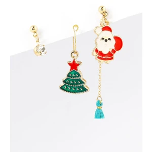 New Obsessions Yılbaşı Figür Uçlu Berlin Küpe Seti 3'lü Paket