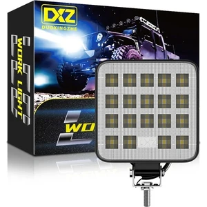 19 LED Kare Off Road Tekne Çalışma Lambası Spot Lambası 6500K