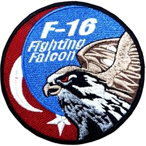 Seyhan Askeri Malzeme F16 Fighting Falcon Askeri Patch Yama Havacı Peç- Peç
