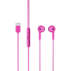 EH104 Type-C Kulak İçi Mikrofonlu Kulaklık Pembe