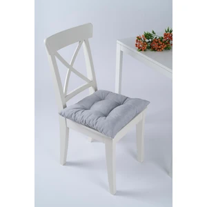 Altınpamuk Beta Pofidik Gri Sandalye Minderi Bağcıklı 40X40CM
