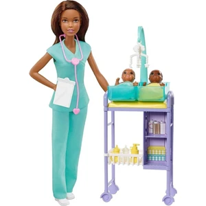 Barbi ve Meslek Oyun Setleri DHB63 GKH24 Bebek Bakıcısı