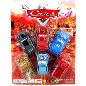 Şimşek Mcqueen Oyuncak Cars 6 Lı Araçlar Şimşek Mcquin-Mater Oyuncak Araba Erkek Çocuk Mcquin Araba